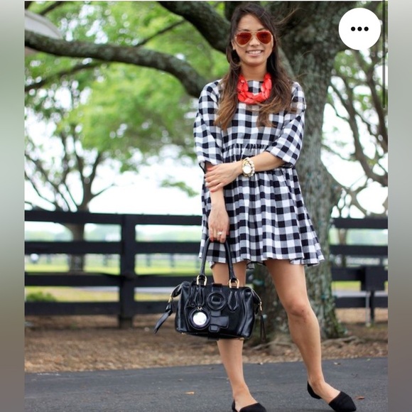 Tommy Hilfiger Blue White Gingham Dress - Picture 13 of 13